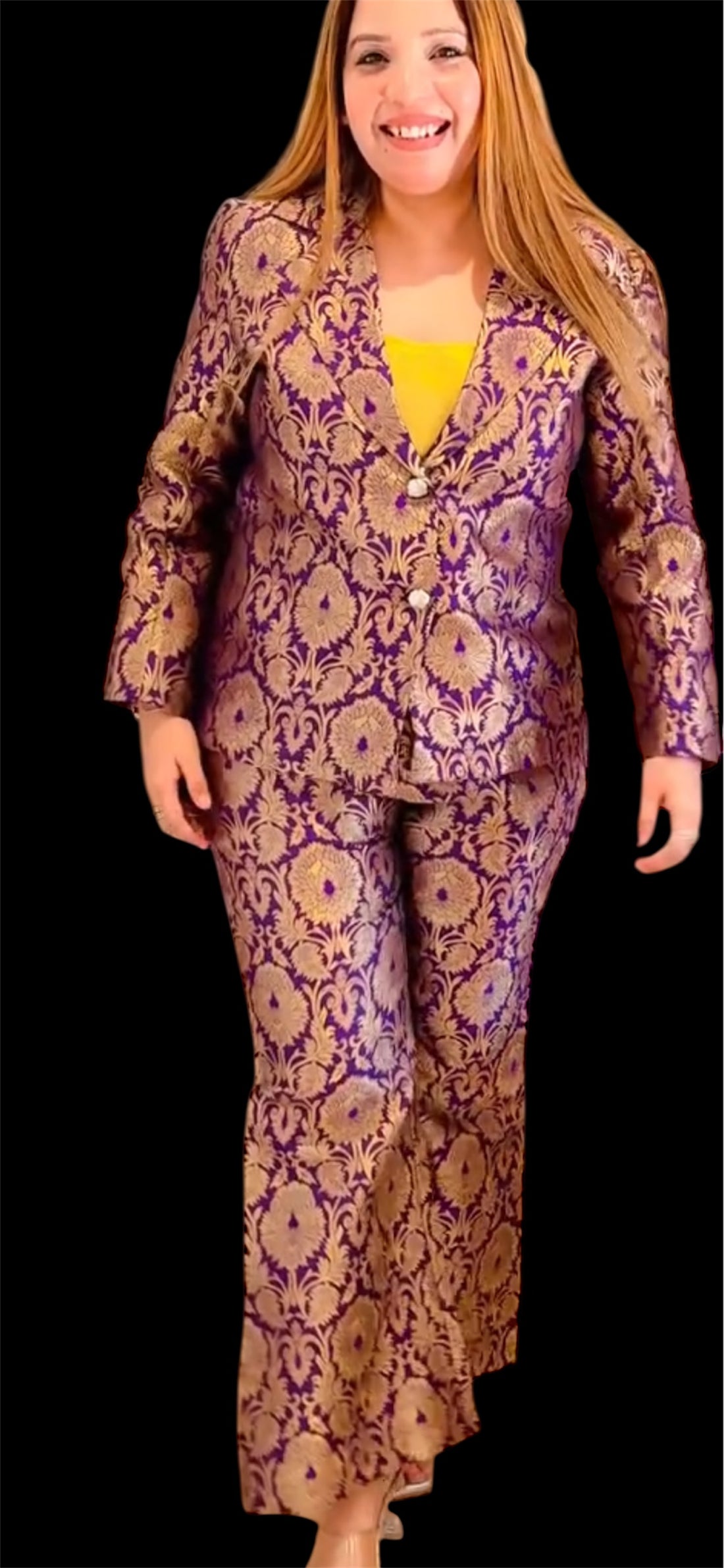 Brocade coord set for women